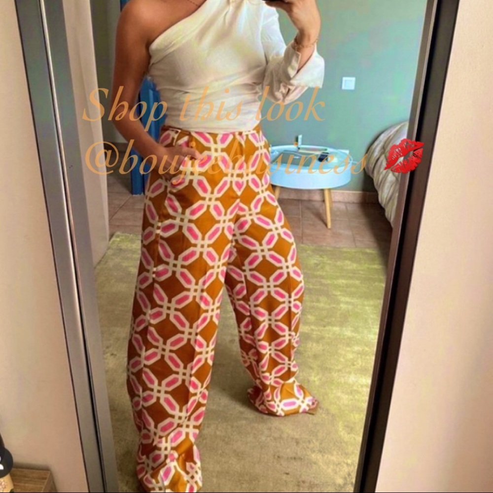 ZARA BNWT Pajama Style Lounge Wear Pants - Picture 5 of 15